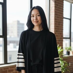 NWT Parrish LA Jude Long Cardigan Sweater.